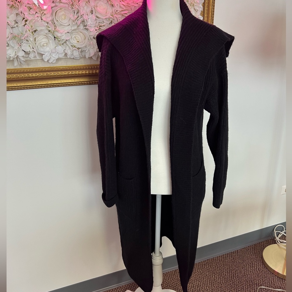 Rib Knit Longline Cardigan
